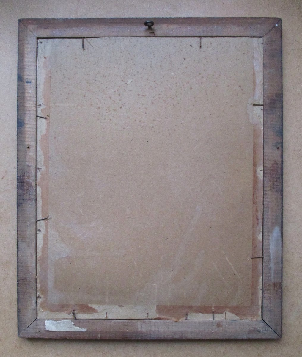 Very Beautiful Pencil Drawing, Signed And Dated 1849, Of A Country House With Many Details.-photo-2