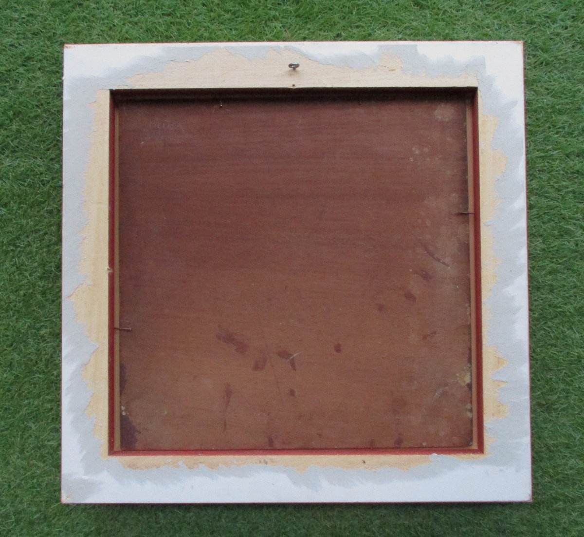 Ancien beau tableau orientaliste signé scène de marché à Mellila Maroc Espagne huile sur bois.-photo-4