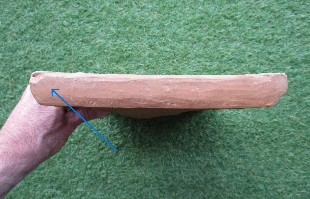 Ancienne plaque murale en terre cuite Louis Pasteur signée Edmond Lachenal médecine médecin.-photo-4