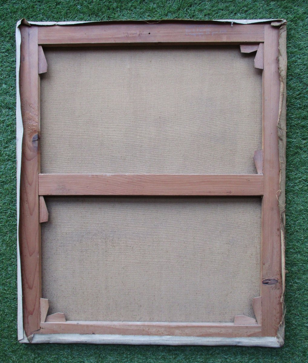 Edmond Tapissier, Military Painting, Portrait Of A Lieutenant Who Died In 1918, A French Infantryman And Aviator. -photo-3