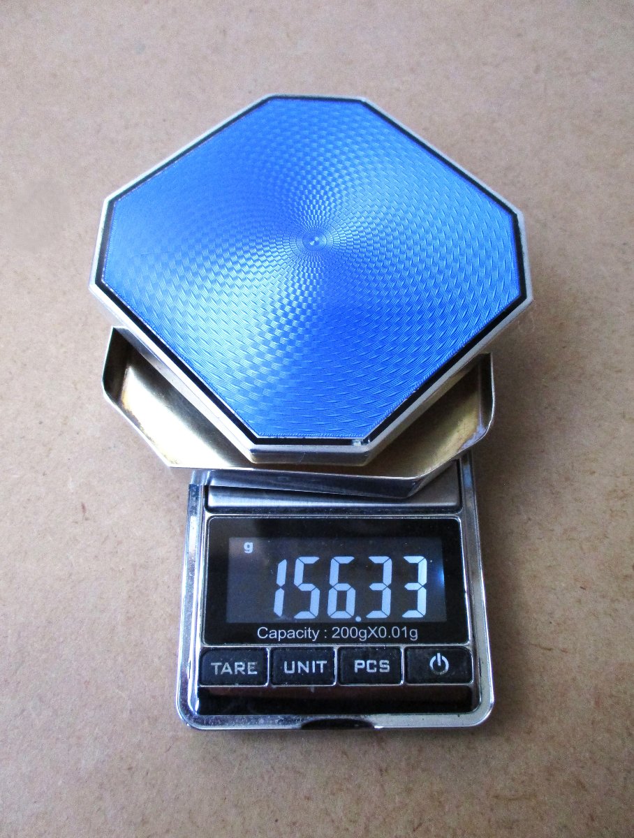 Two Beautiful Art Deco Crystal Boxes With Enamelled Sterling Silver Lids And Vermeil Interiors-photo-7