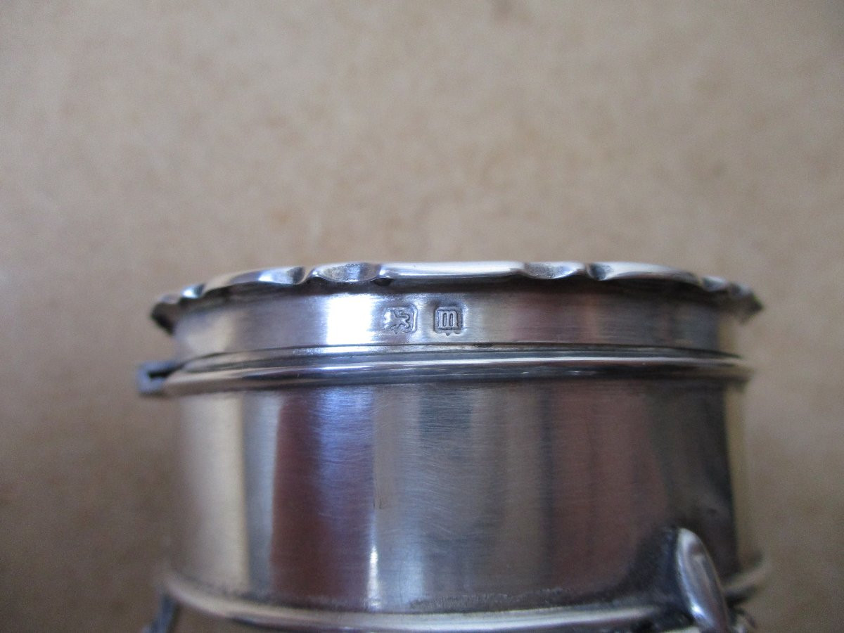 Mappin & Webb, Beautiful Small English Sterling Silver Jewelry Box Birmingham 1911.-photo-5