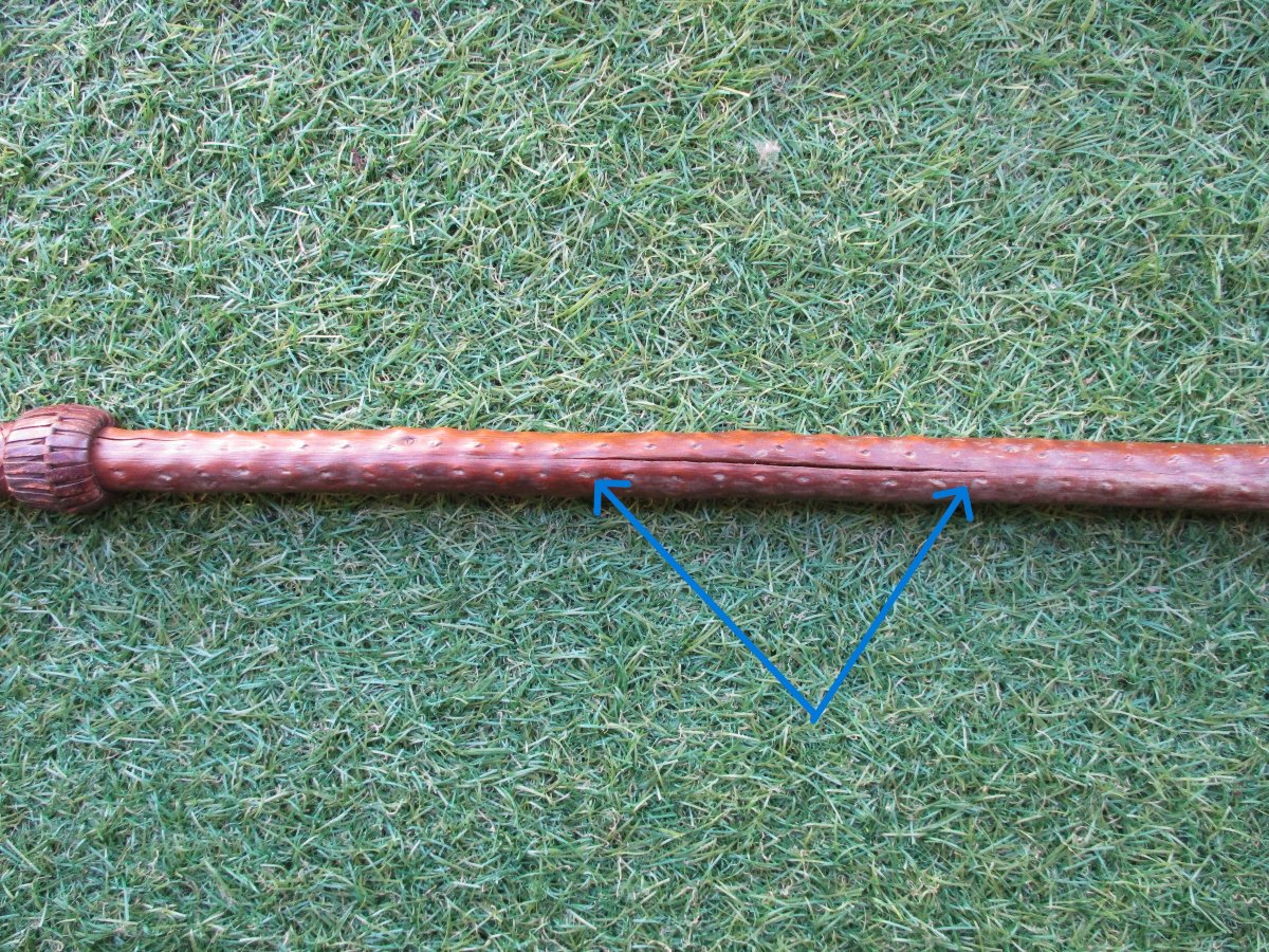 Old Basque Makila Makhila Shepherd's Cane For Women, Without Inner Tip, As Is.-photo-4