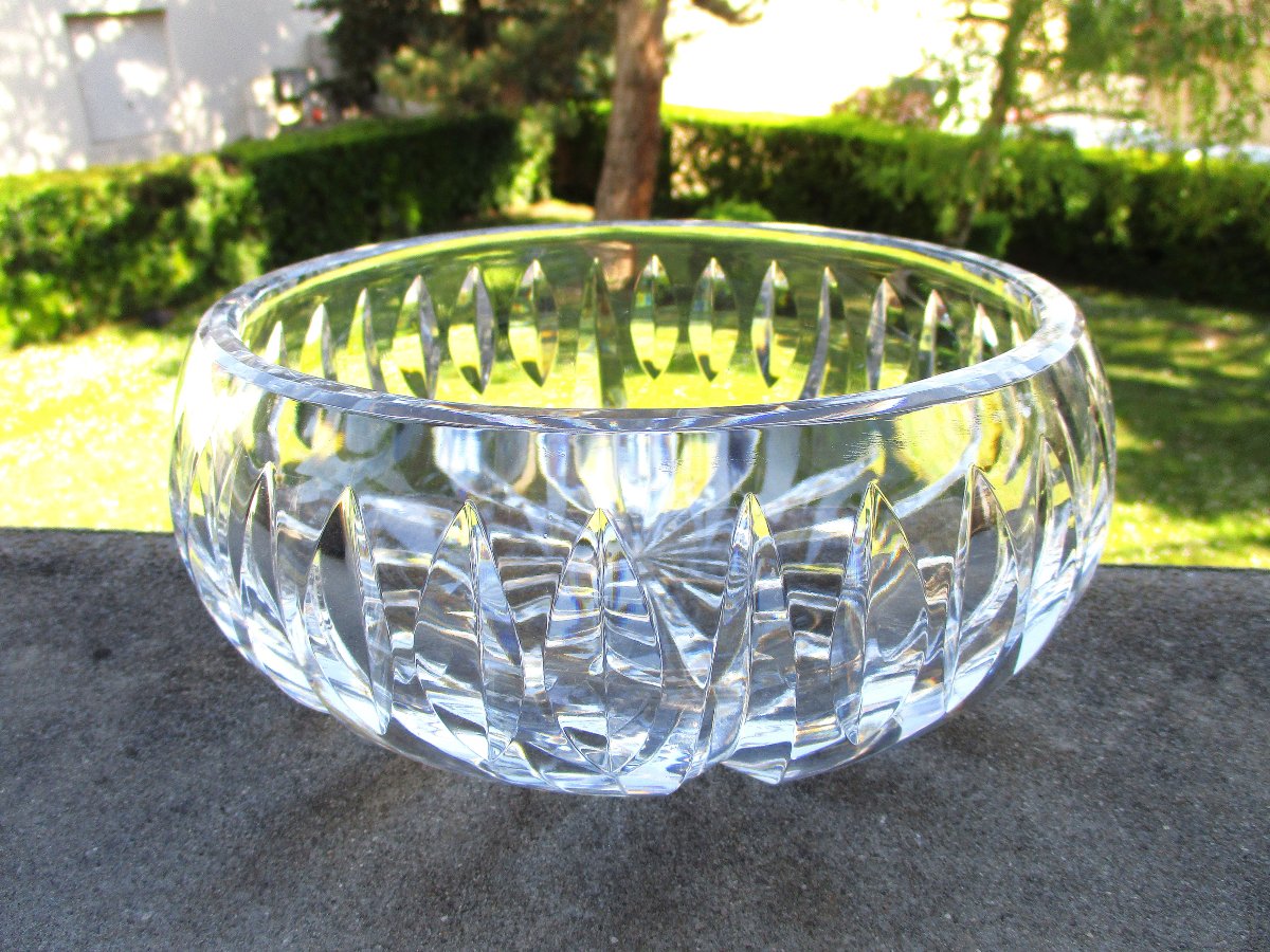 Très belle coupe à fruits ou saladier en cristal de Saint Louis très bon état de conservation.-photo-3