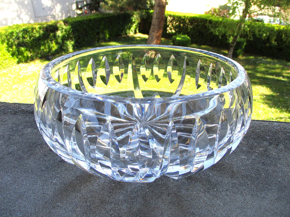 Très belle coupe à fruits ou saladier en cristal de Saint Louis très bon état de conservation.-photo-4