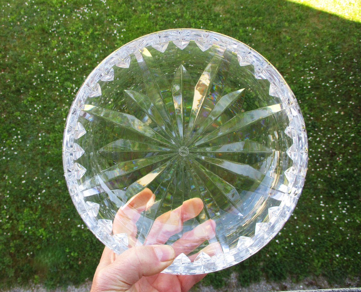 Très belle coupe à fruits ou saladier en cristal de Saint Louis très bon état de conservation.-photo-1