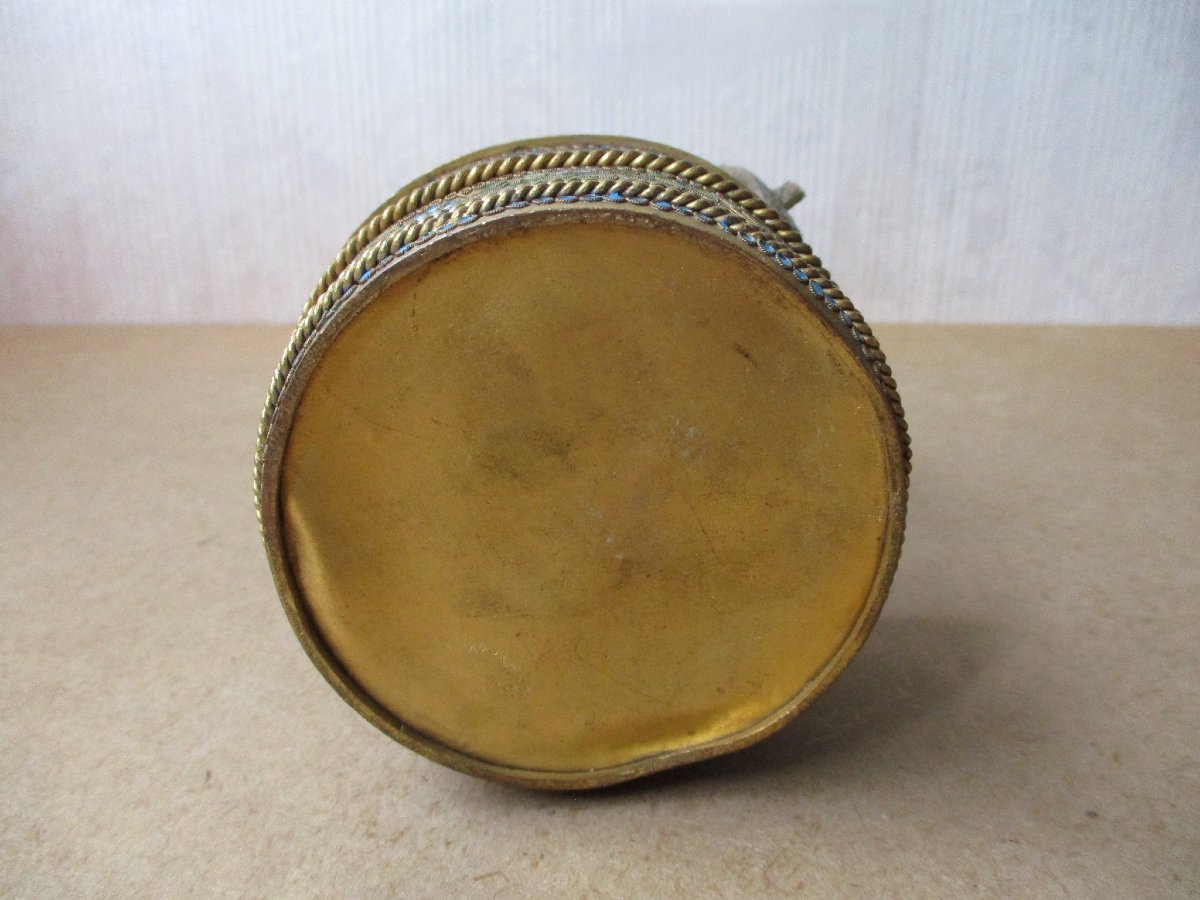 Small Confectionery Or Sugar Basket In Cloisonné Enamel On Bronze, Russian Silverware Late 19th Century-photo-4