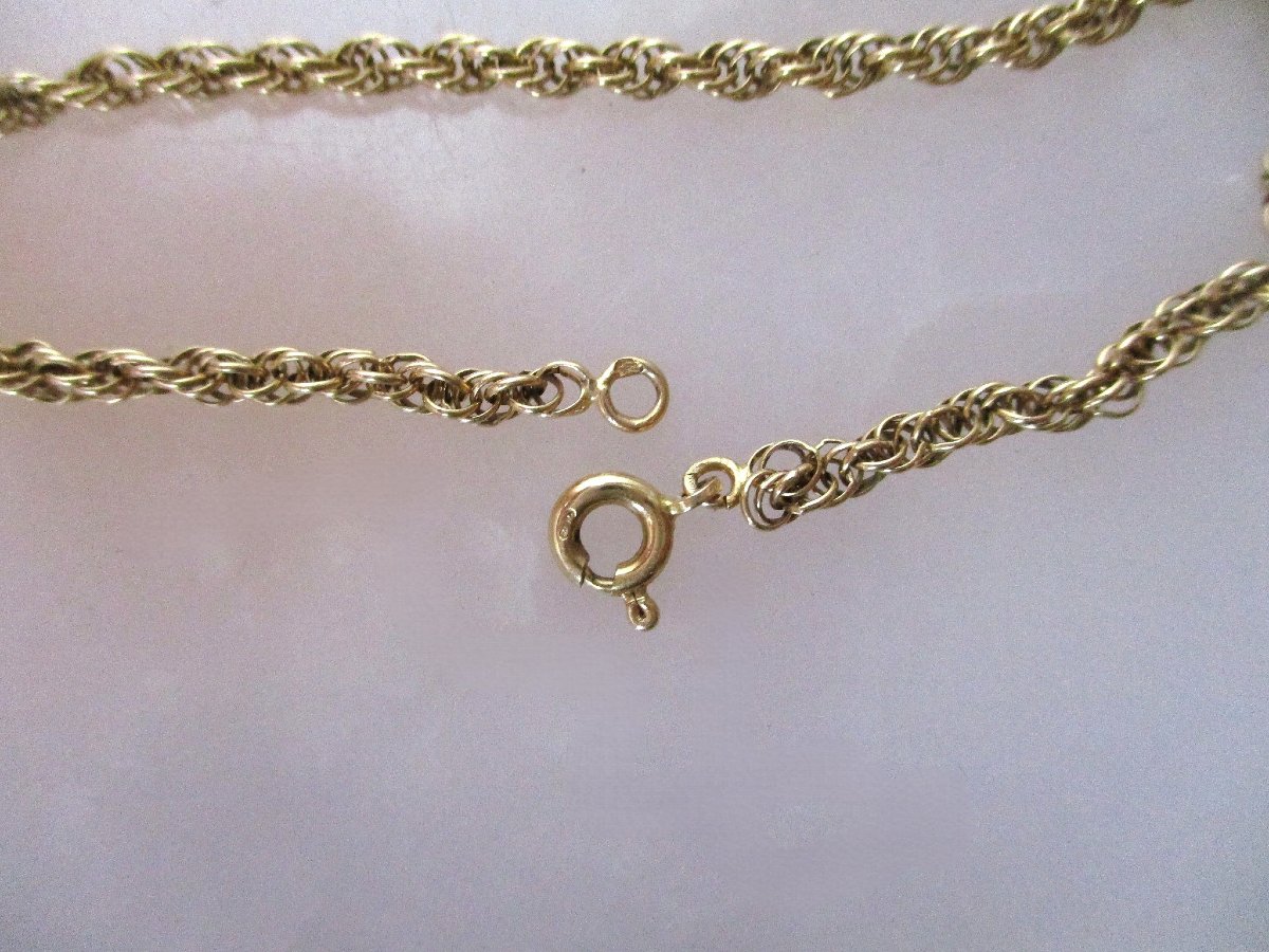 Bracelet ou gourmette fine pour femme en or massif 18 carats 18k mailles cordes, 3,25 grammes.-photo-1