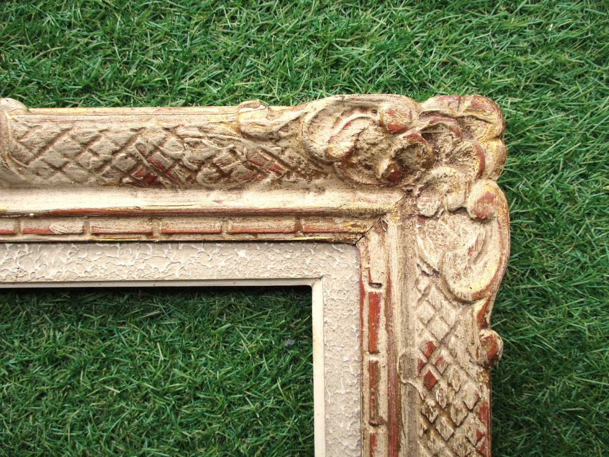 Old Montparnasse Frame Circa 1940 Format 3p Rabbet Dimensions: 27.4 X 19.5 Cm.-photo-4
