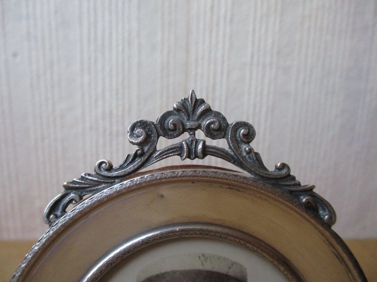 Beautiful Solid 800-silver Miniature Photo Frame In The Louis XV Style, Late 19th Century.-photo-1