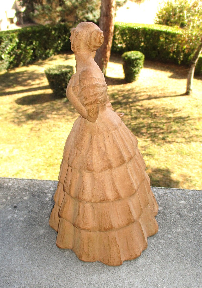 Fanny Rozet (1881–1958) — “elegant In The Truest Sense Of The Word,” A Romantic Art Deco Terracotta Sculpture.-photo-4