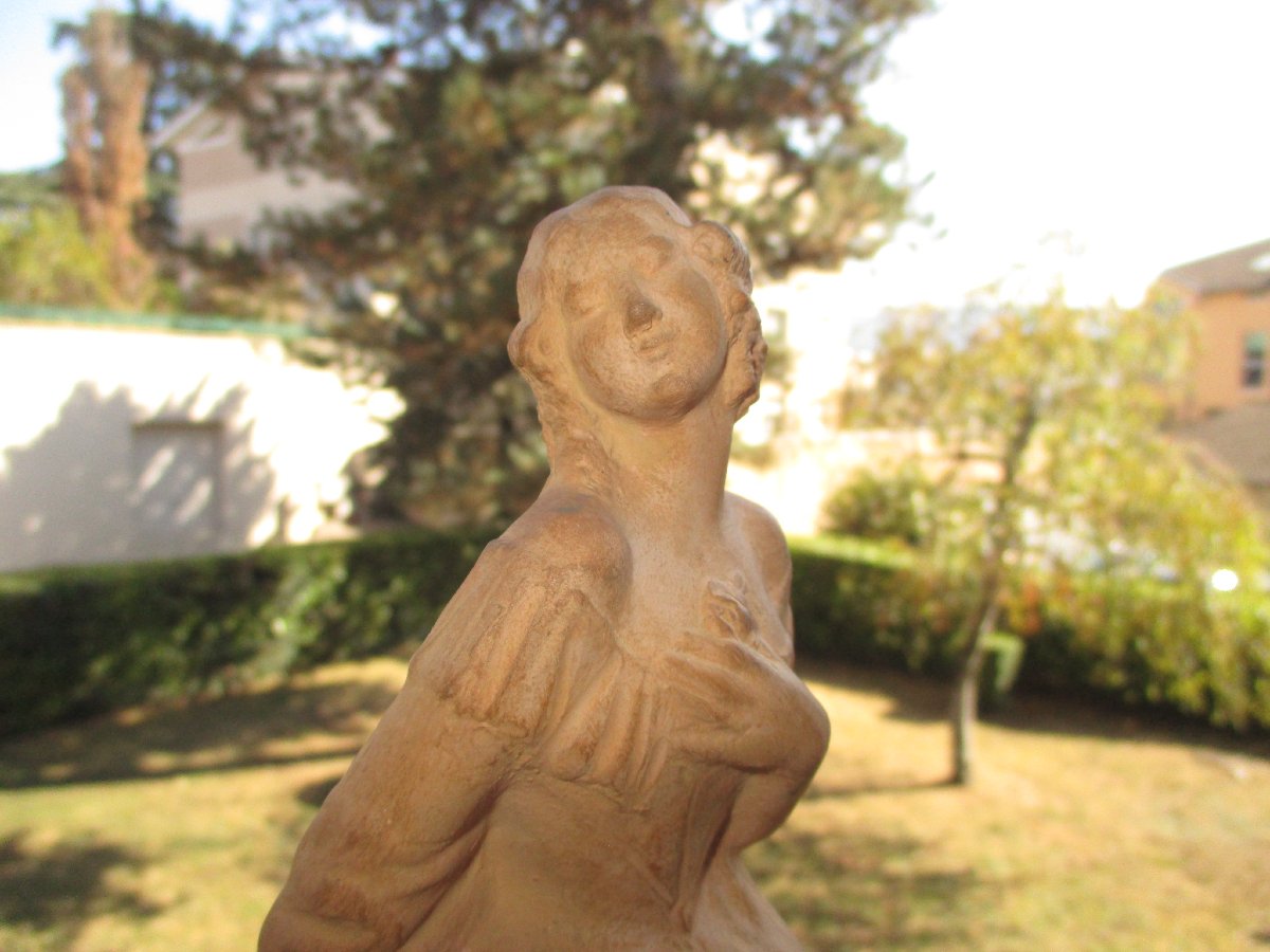 Fanny Rozet (1881–1958) — “elegant In The Truest Sense Of The Word,” A Romantic Art Deco Terracotta Sculpture.