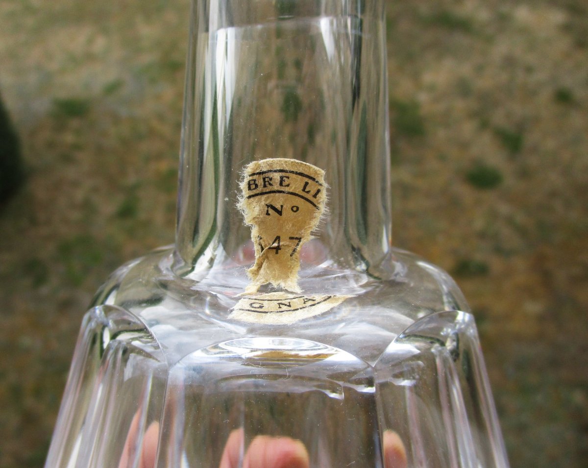 A Beautiful Courvoisier Cognac Decanter Made Of Baccarat Crystal, The Talleyrand Model, In Perfect Condition.-photo-2