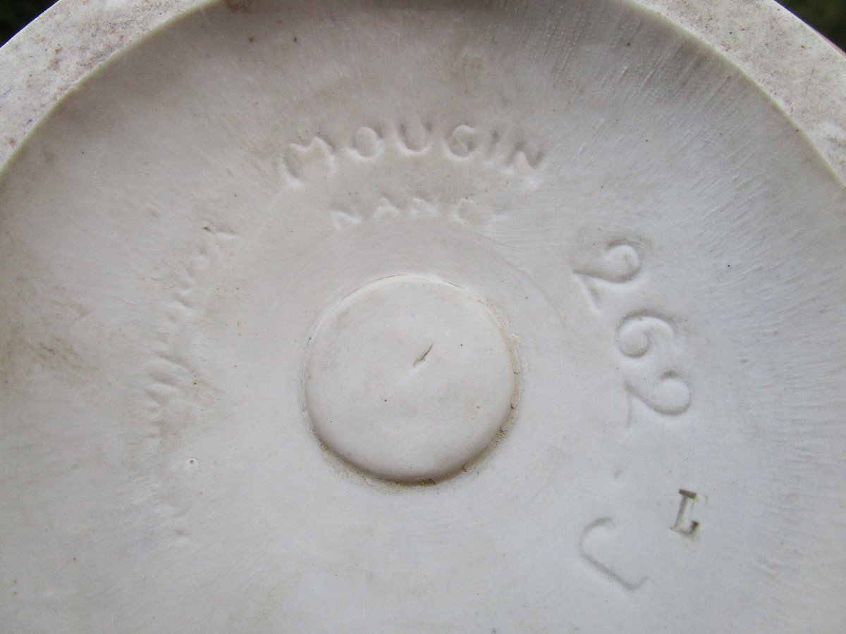 Mougin Nancy, Ventrillon, Very Beautiful Art Deco Sandstone Vase In Perfect Condition. Height: 27.5 Cm.-photo-3