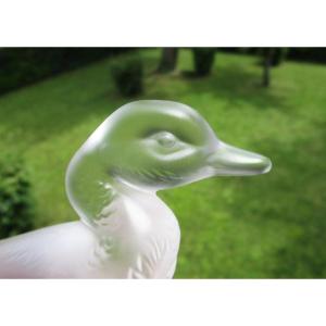 Antique Pretty Little Duck In Baccarat Crystal In Perfect Condition, Almost New