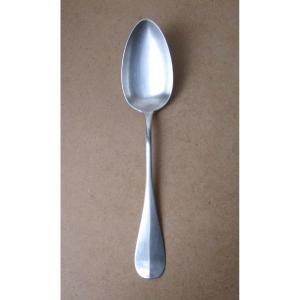 Stew Serving Spoon In Sterling Silver Russian Saint Petersburg 1886 Uniplat Model 27 Cm