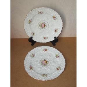 Two Very Beautiful 19th Century Paris Porcelain Plates Signed Jp For Jacob Petit.