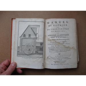 Miller's And Mill Carpenter's Manual, Béguillet, 1775, With Plates, Antique Baker's Book