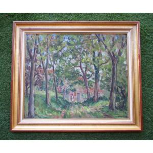 Raymond Gaudet, Oil On Wood, Double-sided Painting, Signed, Grenoble, Saint-marcellin, Cagnes-sur-mer