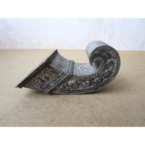 19th-century Betel Leaf Case Or Box Made Of Solid Silver, From China, Thailand, Vietnam, Or Cambodia