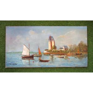 Saint Servan-sur-mer, Saint-malo: A Beautiful Breton Seascape By André Jallot, Circa 1940.