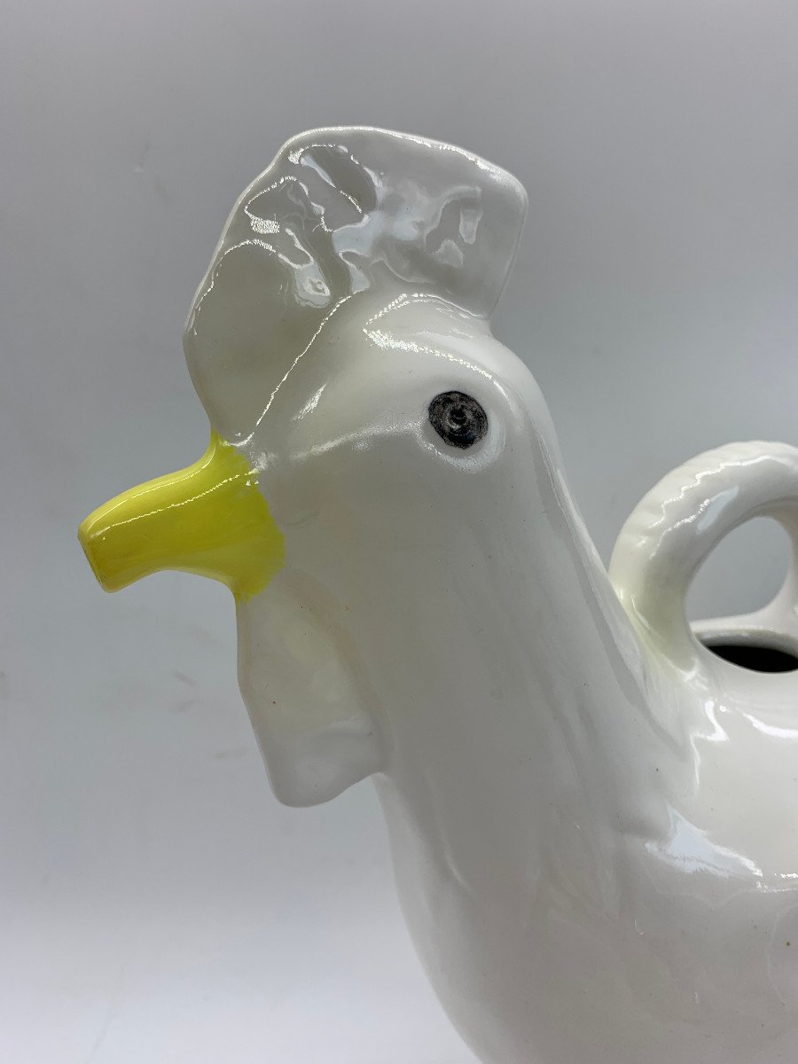 Gien - Earthenware Rooster Pitcher-photo-2