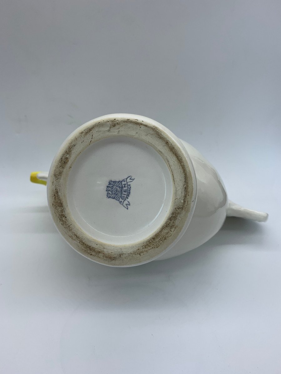 Gien - Earthenware Rooster Pitcher-photo-3