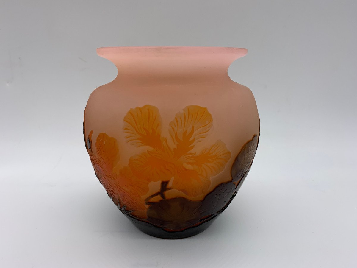 émile Gallé - Vase With Nasturtiums-photo-2