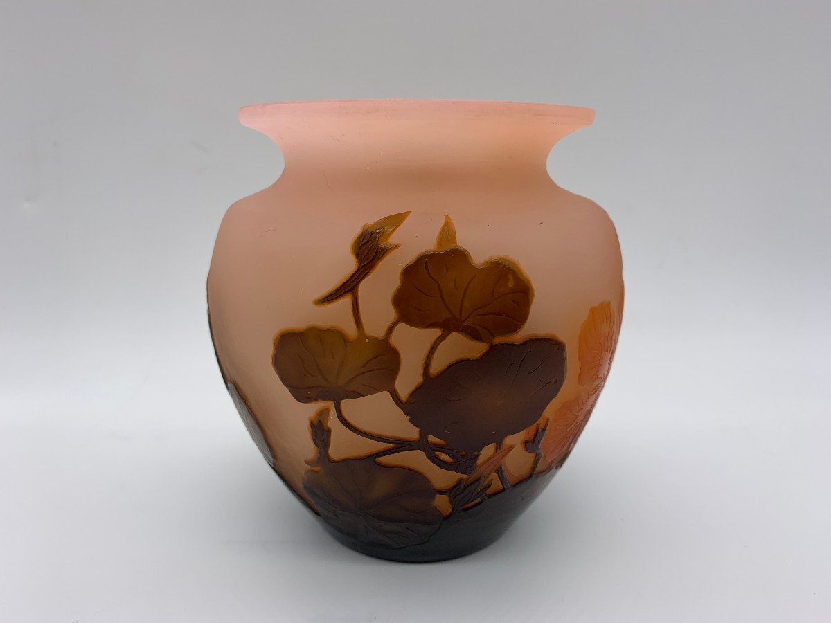 émile Gallé - Vase With Nasturtiums-photo-4
