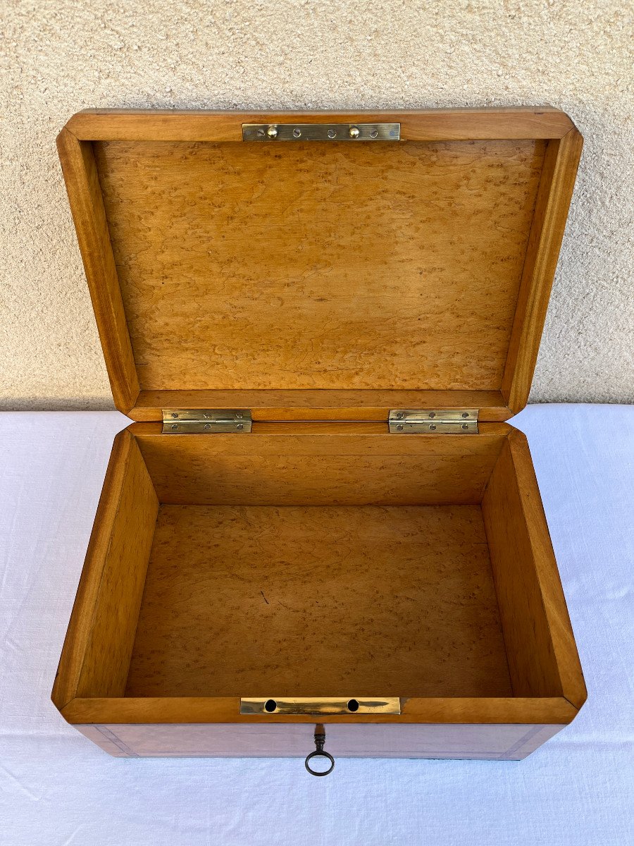 Coffret Louis Philippe en bois marqueté-photo-3