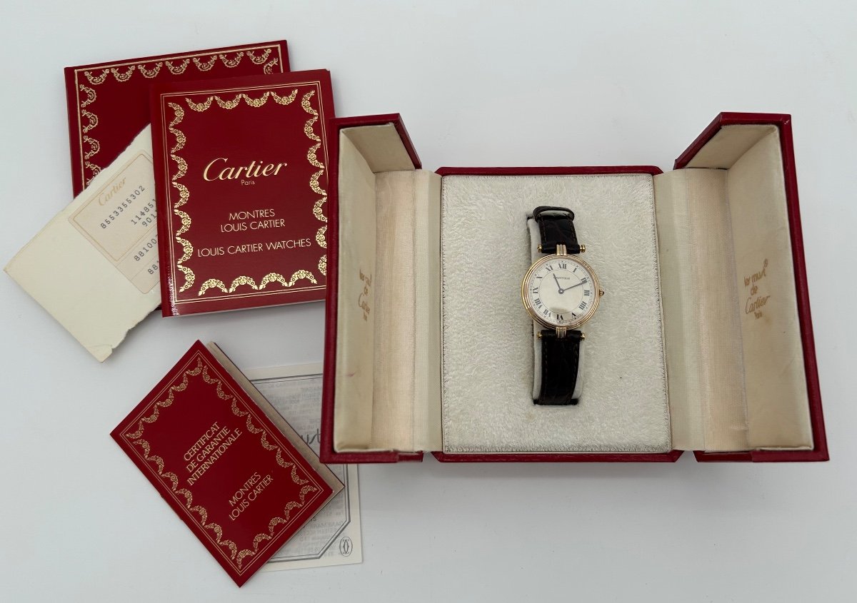 Cartier Vendôme Trinity Watch In 18k Gold With Quartz Movement-photo-2