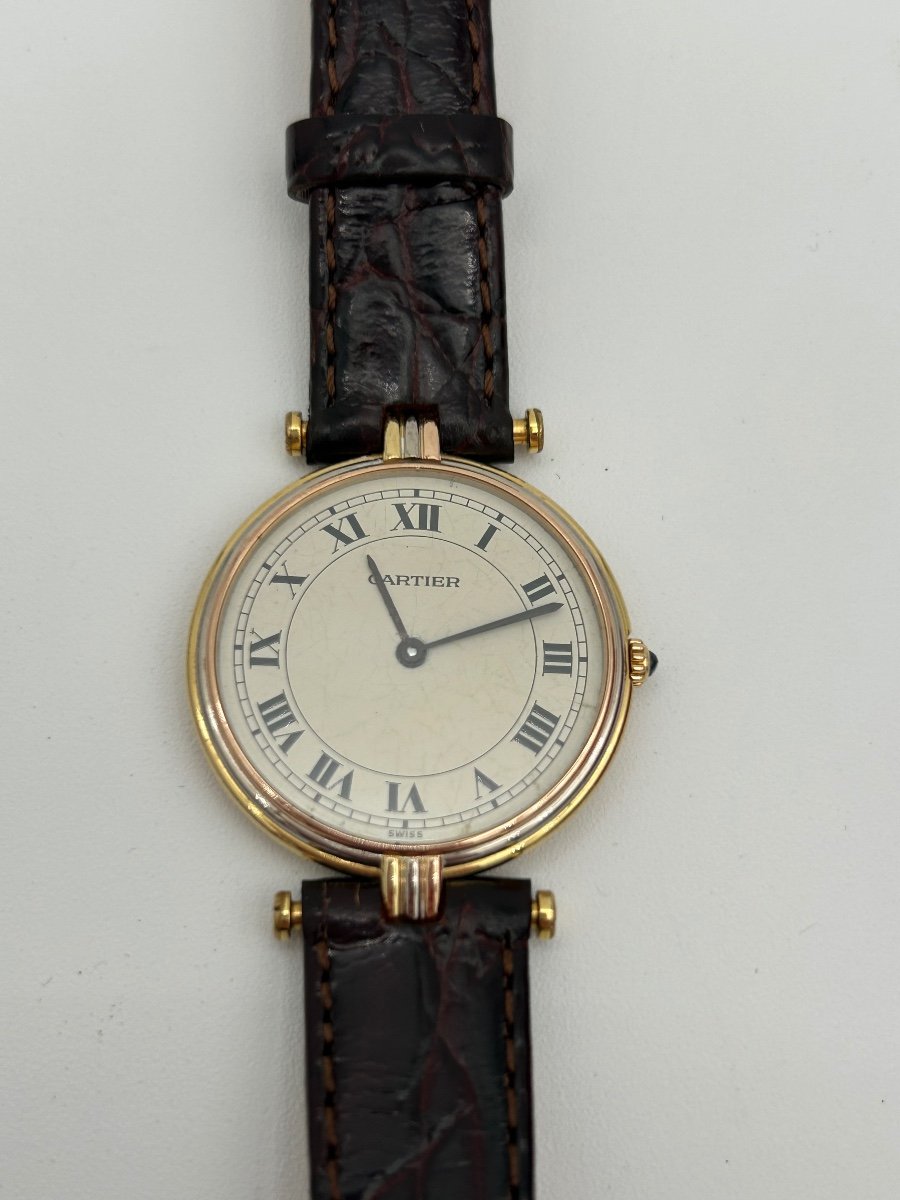 Cartier Vendôme Trinity Watch In 18k Gold With Quartz Movement-photo-3