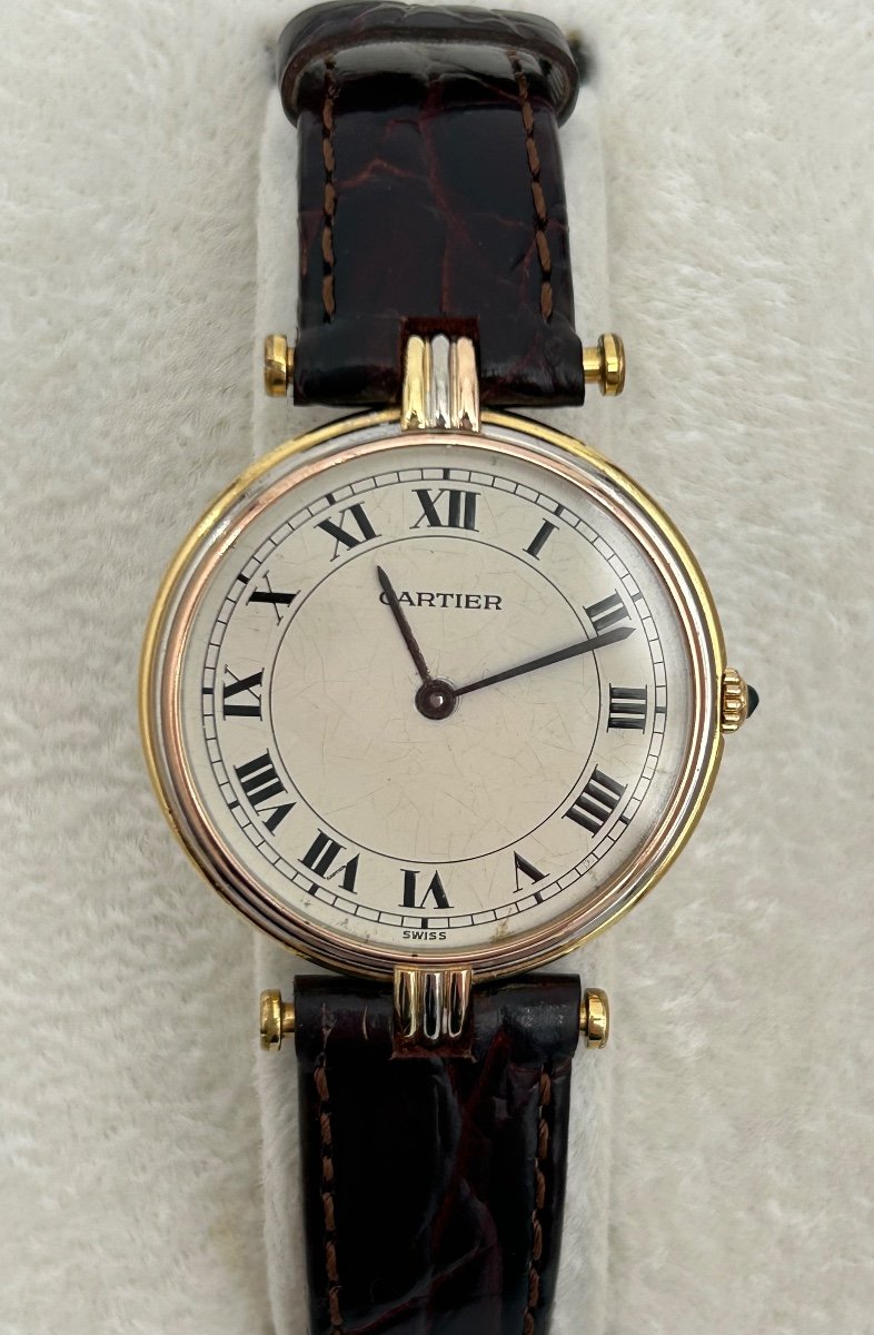 Cartier Vendôme Trinity Watch In 18k Gold With Quartz Movement