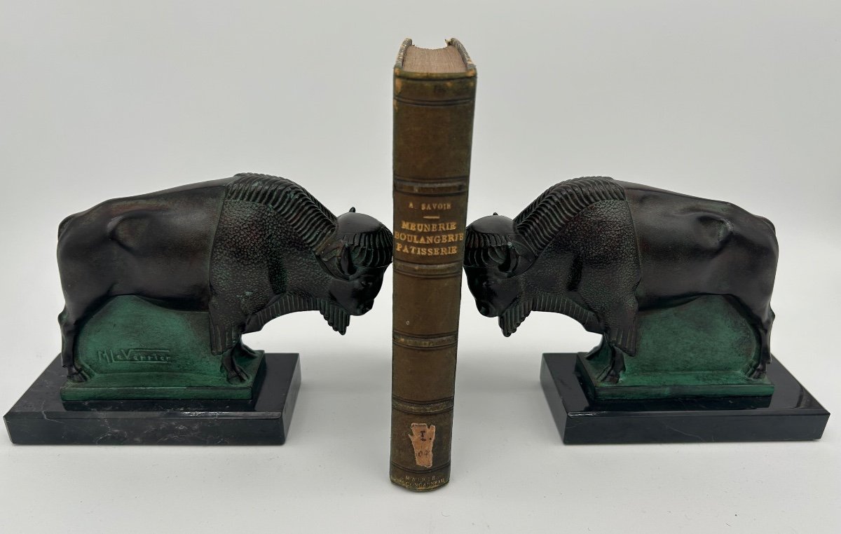 Paire De Serre-livres - Max Le Verrier 1891 - 1973