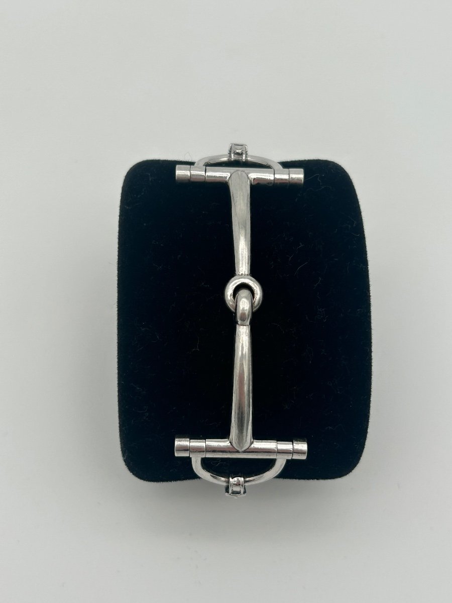 Hermes Mors Sterling Silver Bracelet -photo-2