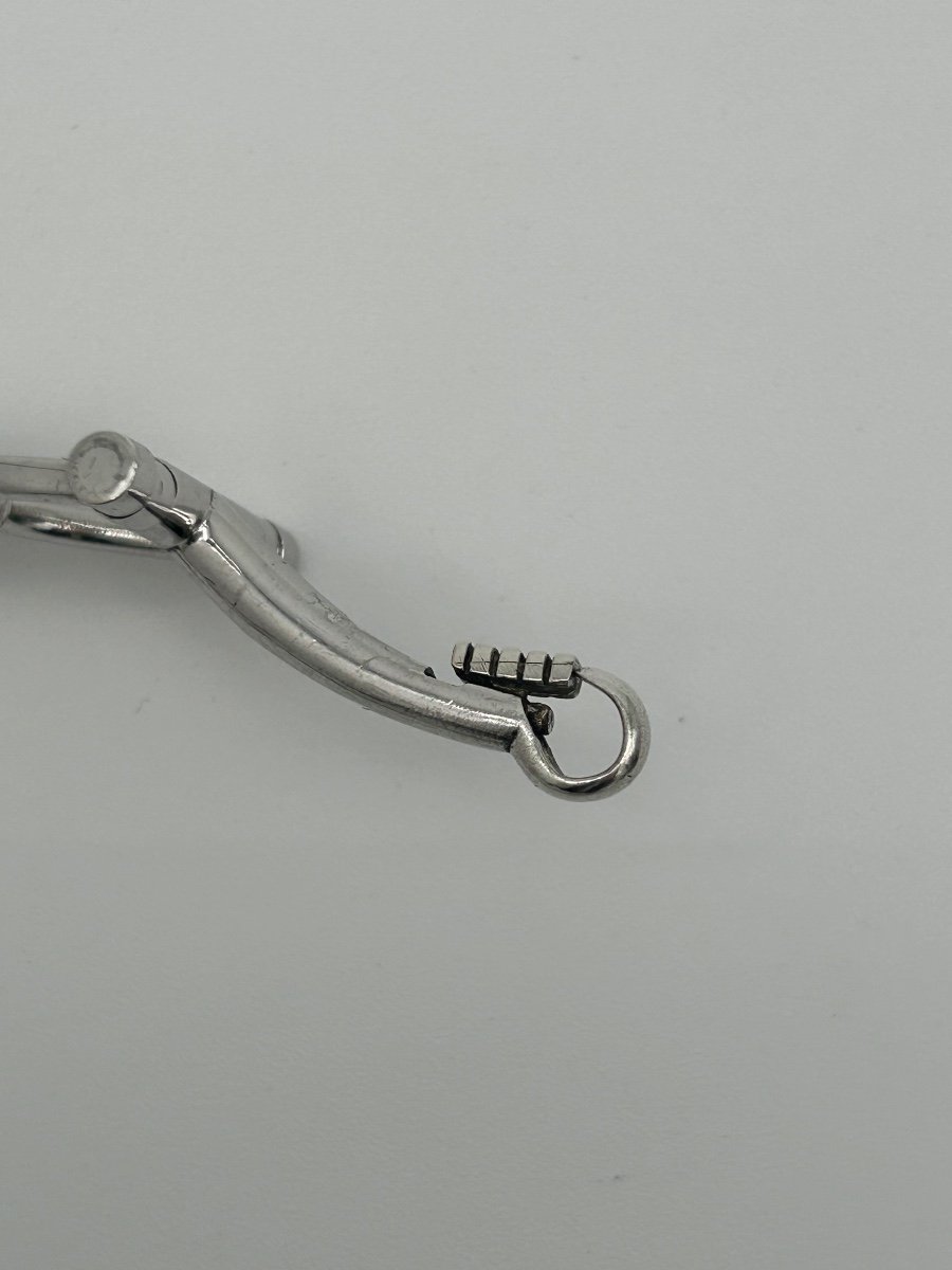 Hermes Mors Sterling Silver Bracelet -photo-3