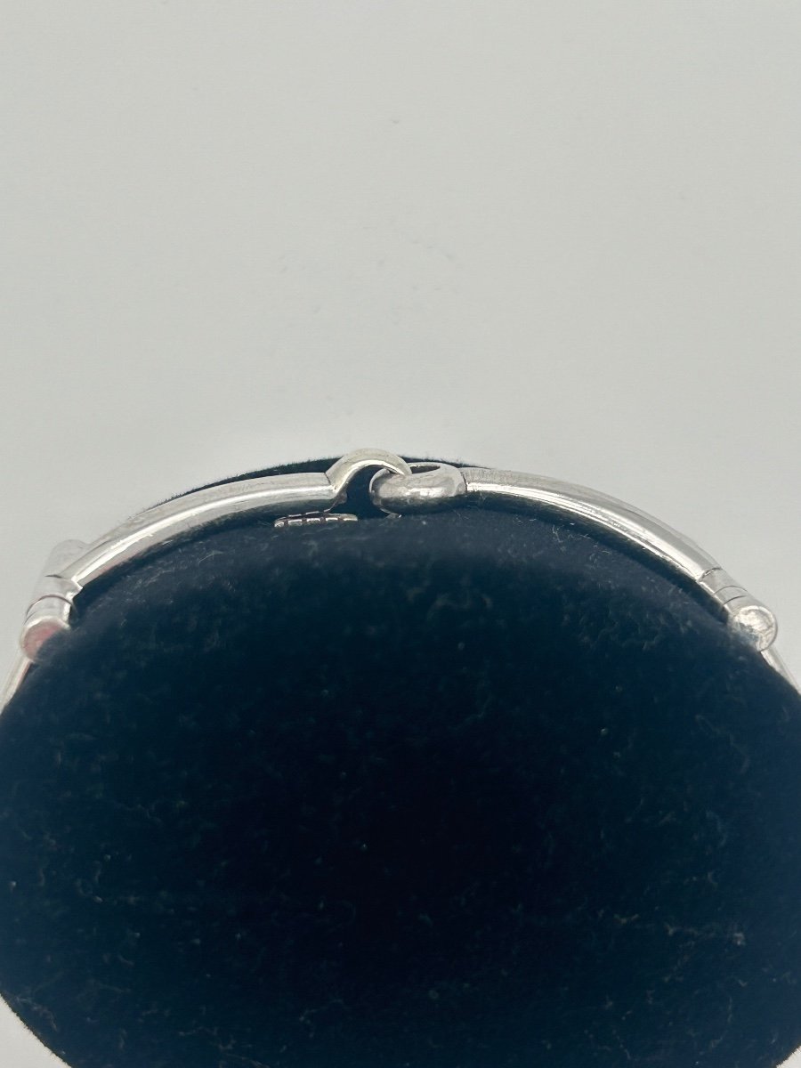 Hermes Mors Sterling Silver Bracelet -photo-2