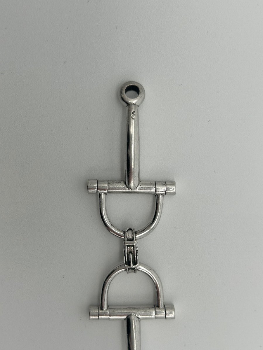Hermes Mors Sterling Silver Bracelet -photo-4