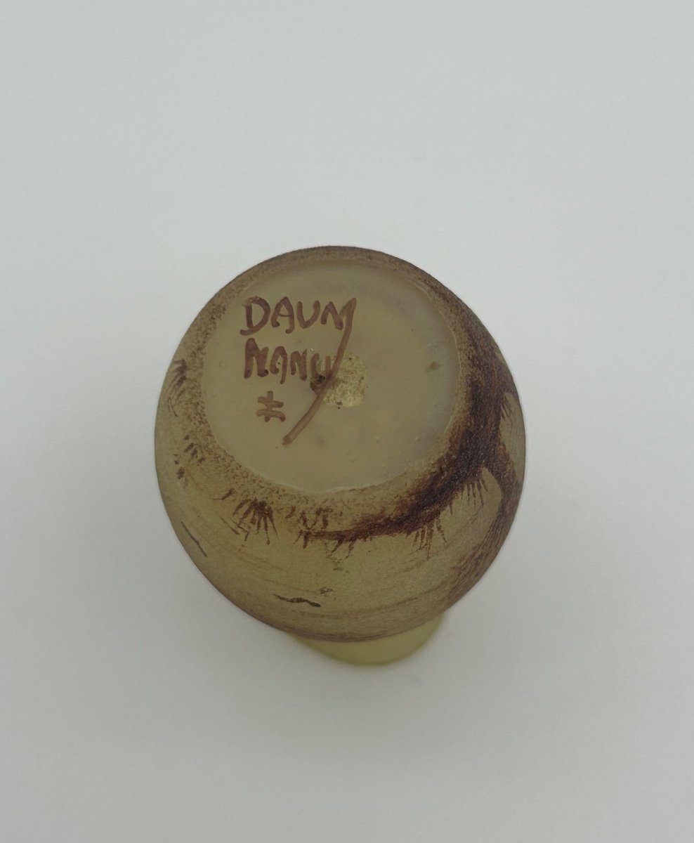 Vase Miniature Daum Paysage Lacustre -photo-2
