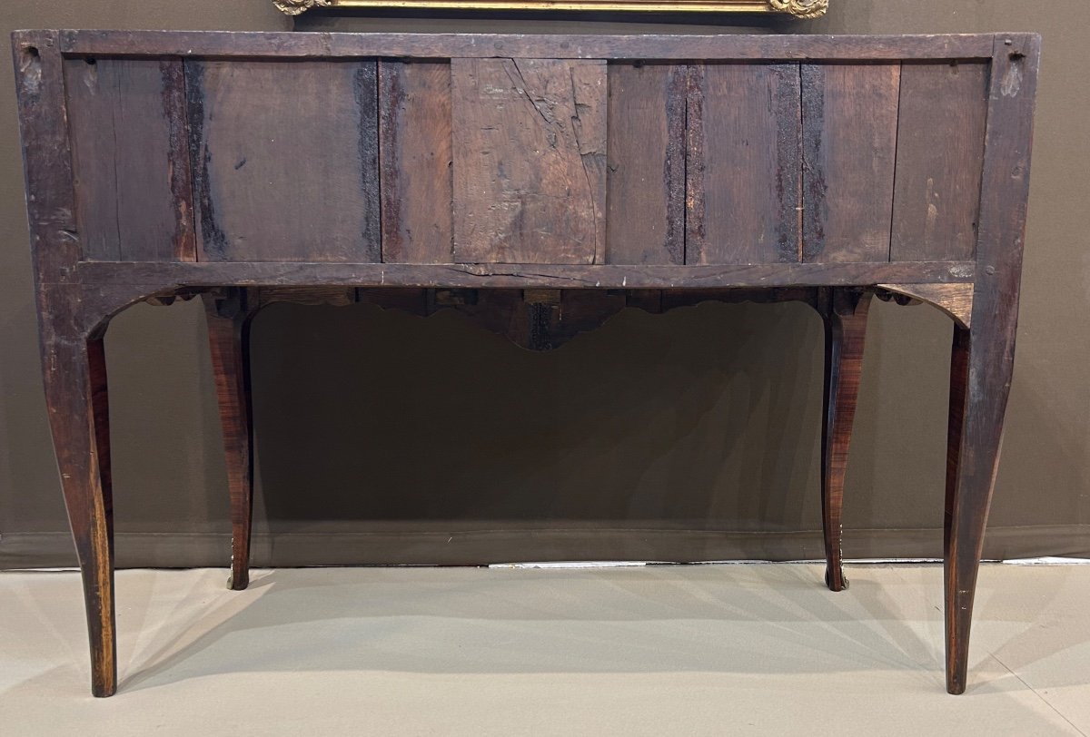 Commode Perruquiere En Amarante - Epoque Louis XV -photo-1