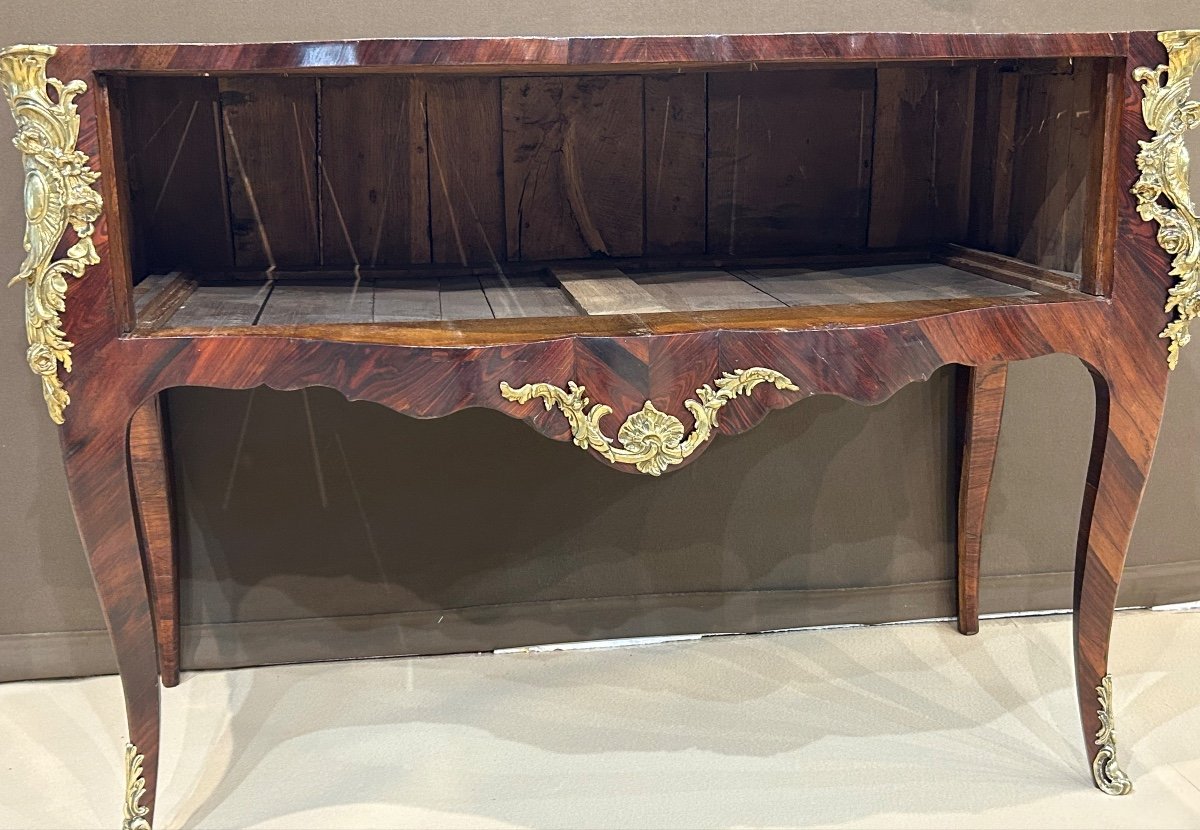 Commode Perruquiere En Amarante - Epoque Louis XV -photo-7