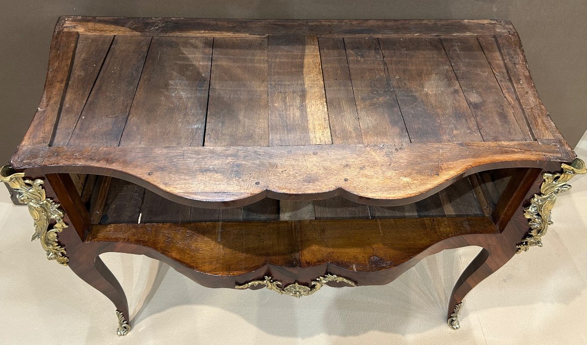 Commode Perruquiere En Amarante - Epoque Louis XV -photo-8