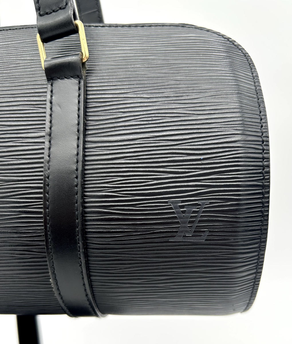Louis Vuitton Soufflot Model Bag In Black Epi Leather -photo-2