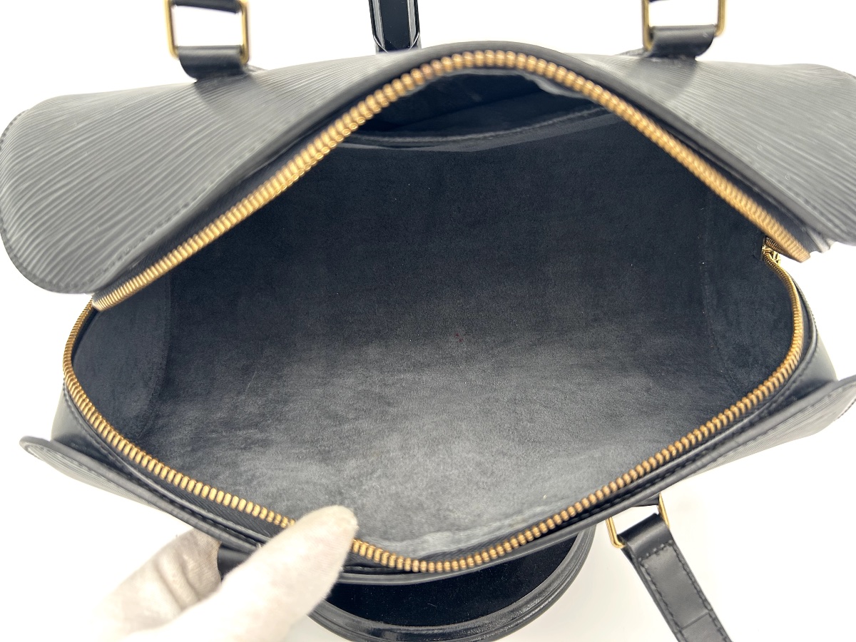 Louis Vuitton Soufflot Model Bag In Black Epi Leather -photo-3