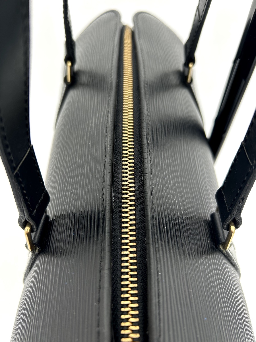 Louis Vuitton Soufflot Model Bag In Black Epi Leather -photo-4