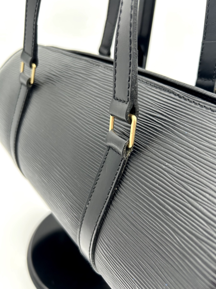 Louis Vuitton Soufflot Model Bag In Black Epi Leather -photo-8
