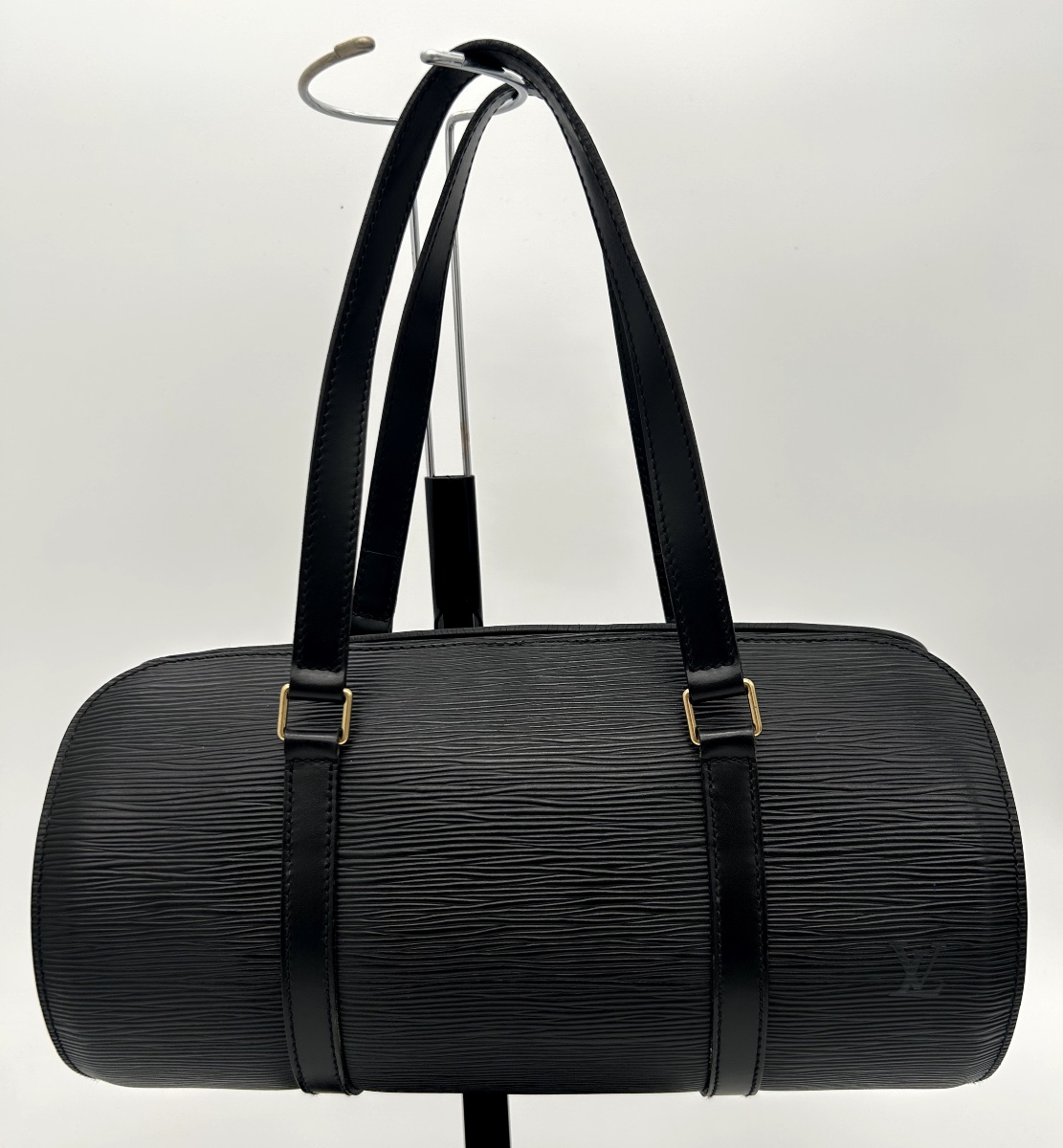Louis Vuitton Soufflot Model Bag In Black Epi Leather 