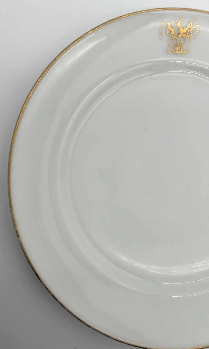 Assiette En Porcelaine De Sèvres - Des Cent-gardes -photo-2