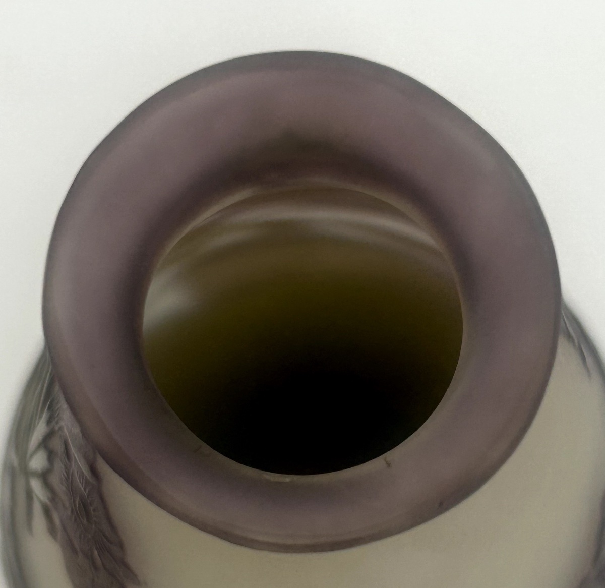 Vase Tronconique En Verre Multicouche Galle -photo-1