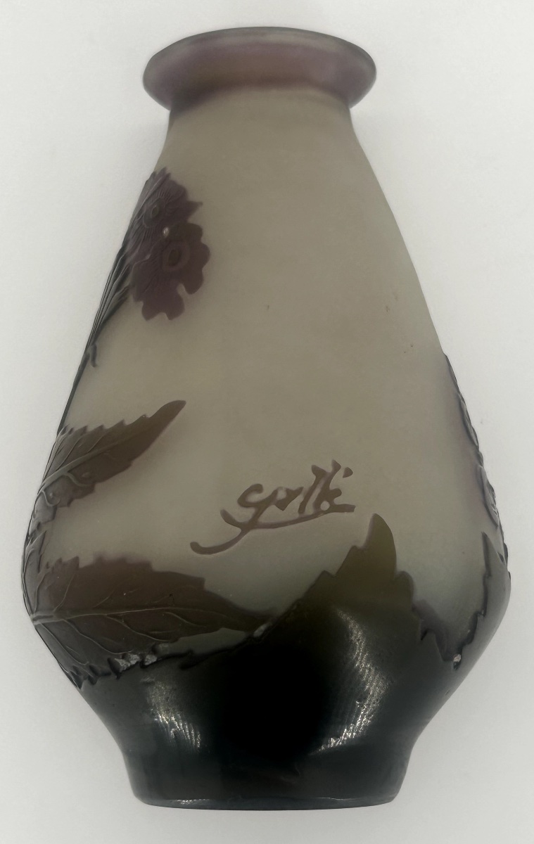 Vase Tronconique En Verre Multicouche Galle -photo-2